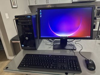 Complete Windows 11 computer system i5 8gb ram ssd wifi 24 inch monitor 