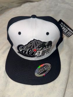 Cali Life Snapback Hat Black and White