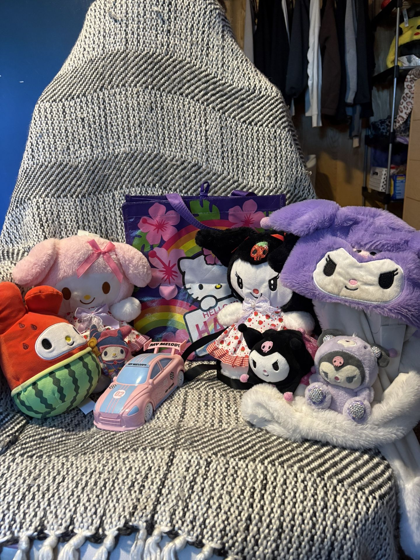 Kuromi/Melody plushie bundle