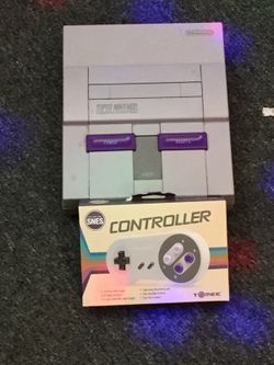 Nintendo Super Nintendo SNES w/ 1 Controller + all connections