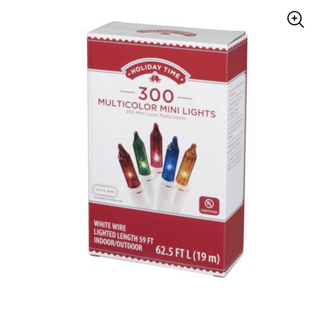 Holiday Time 300 Count Multi Color Mini Lights