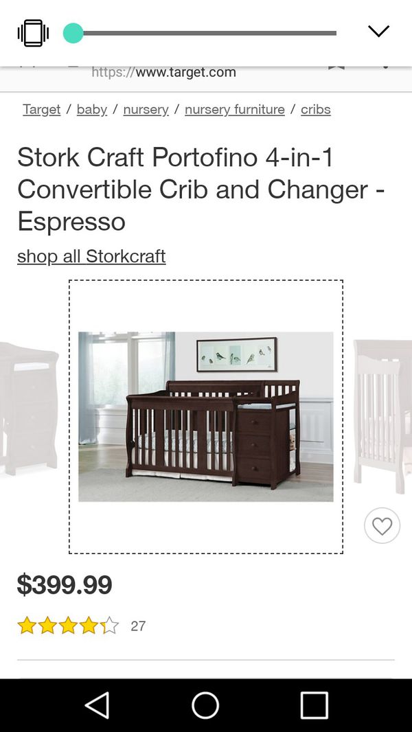 Stork Craft 4 1 Day Bed Toddler Bed Changing Table W Dresser