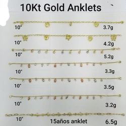 Gold Anklets