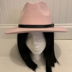Iced Pink Fedora Hat