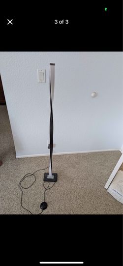 Brightech Helix LED Floor Lamp – Dimmable, 48" Tall, Modern Twist Design