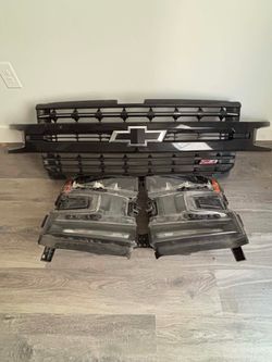 2022 silverado Z71 Front Grille and Headlight Set
