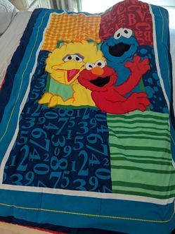 Sesame Street Comforter and Fleece Rug Set