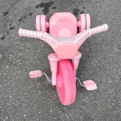 A Little Kid Small Big Wheel For A Little Girl