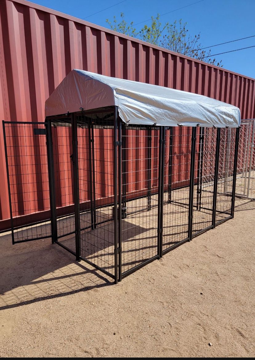 8X4X6 Large Outdoor Dog Cage Kennel Playpen With Shade