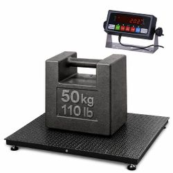 60"x60" Floor Scale 5000 lb x 1 lb Stainless Steel Indicator Included