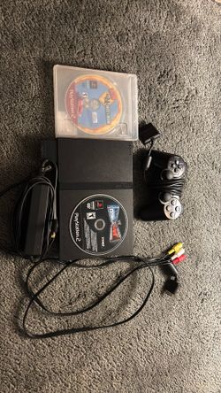 PlayStation 2 with games