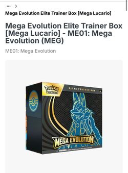Mega Evolution Bade Set Elite Trainer Boxes