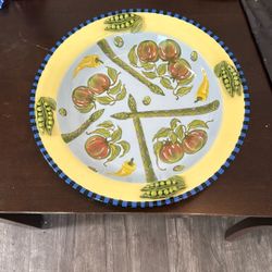 This is a Capriware 17.5" large round ceramic serving bowl 