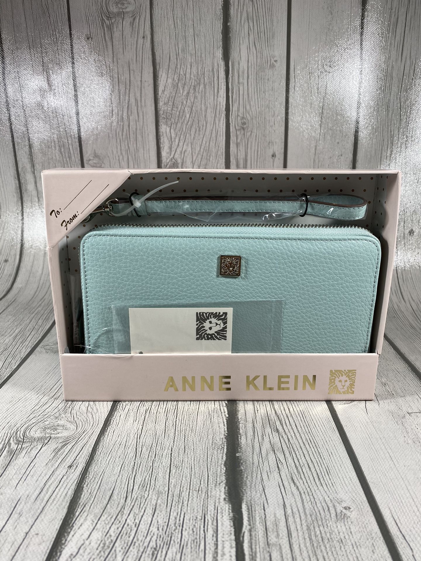 New Anne Klein Tiffany Blue Womens Wallet