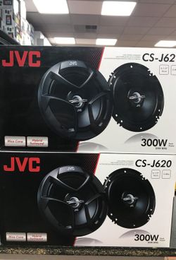 4 new JVC car speakers with installation