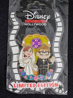 Disney Studio Store Hollywood Limited Edition Up Wedding Pin, Carl & Ellie
