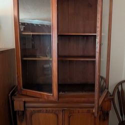 Antique Bookcase Cabinet