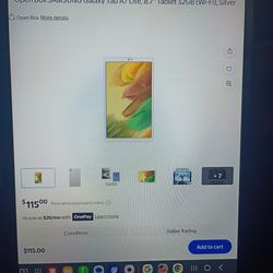 New Samsung SM772 A7 Tablet! 32gb, Extra Slot For Extra Memory As Well As A Slot For A Sim Card!  You Can Literally Make And Receive Calls W