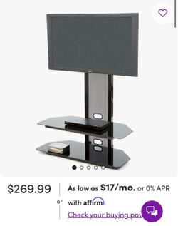 Black TV stand / entertainment stand