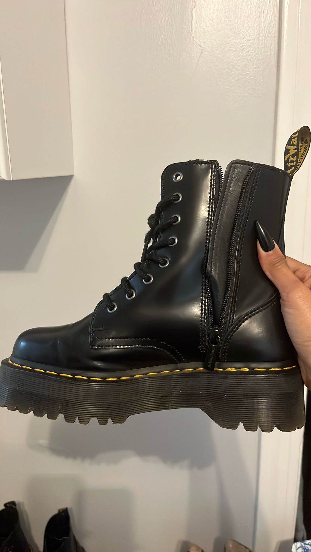 Jadon Boot Smooth Leather Platforms