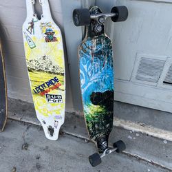 Drop in trucks sector 9 complete skateboard longboard plus extra deck