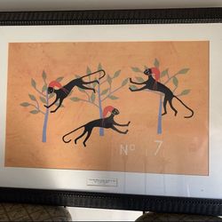 RARE WALT DISNEY ANIMAL KINGDOM WALL ART