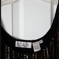 Beautiful Dress (black, Gold, and Silver Sequin).
