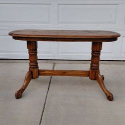 Vintage Claw Foot Sofa Table