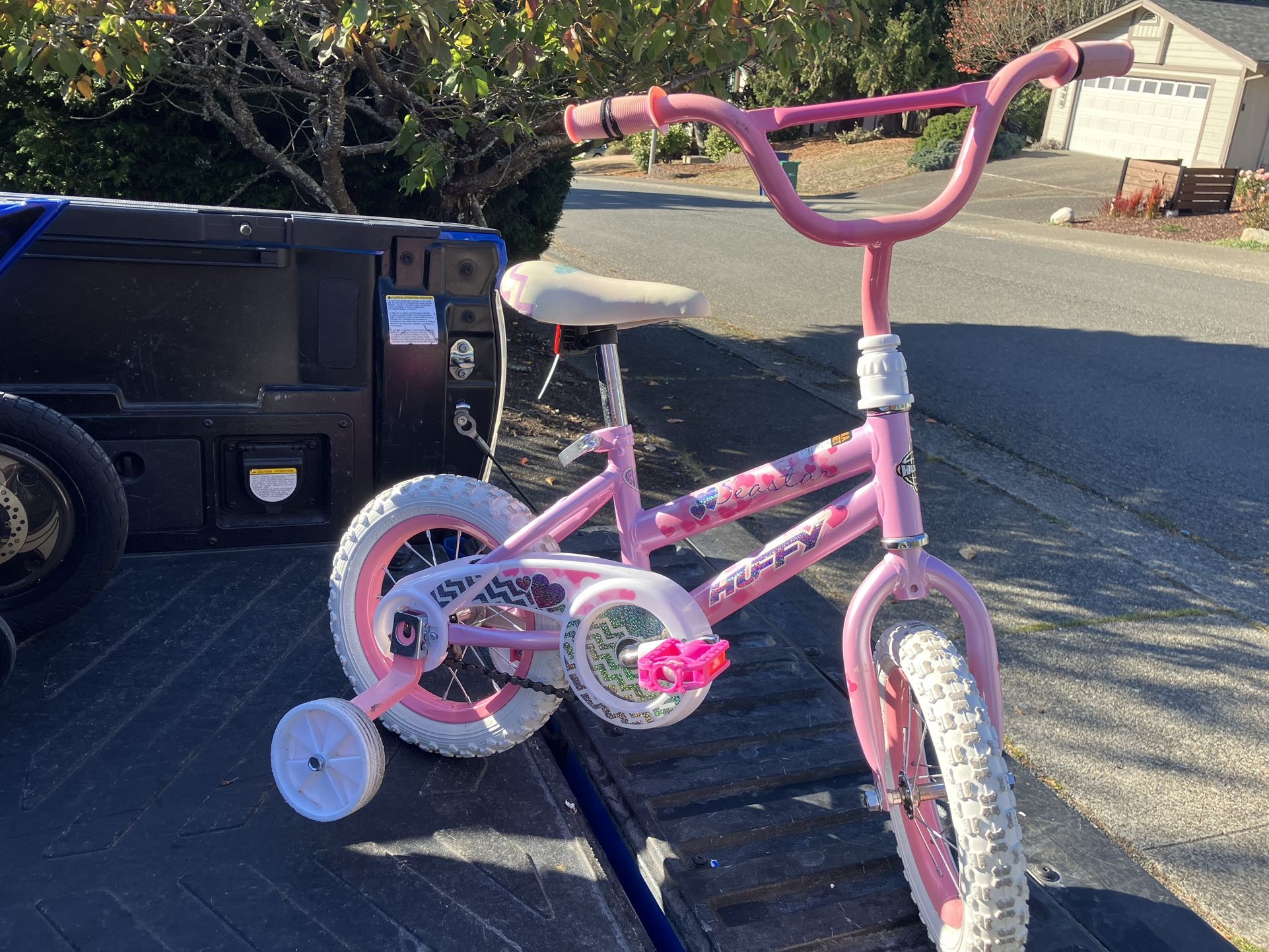 Child Kid Children Bike 12” Wheels With Training Wheels Bicycle Tricycle Trike in Good Condition