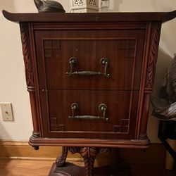 Unique Antique Nightstand 