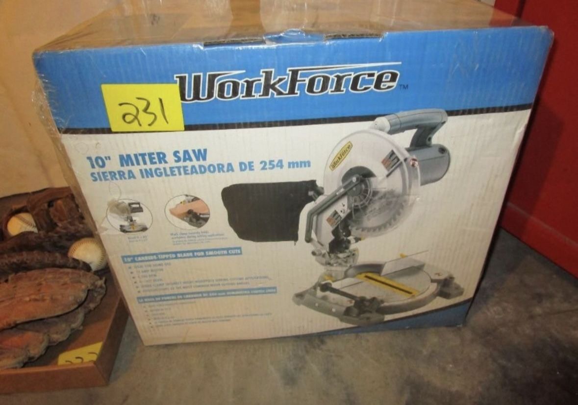 Workforce 10" Miter Saw - Like New. With Box.