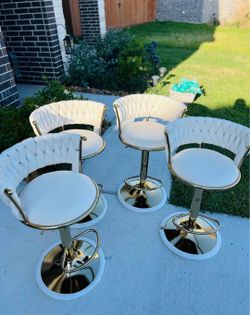 Bar Stools (Blancos-dorado)