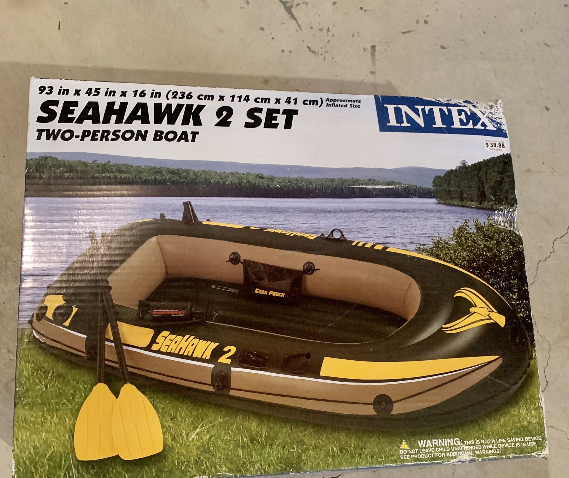 Brand New, In Sealed Box Intex Seahawk 2 Inflatable Boat