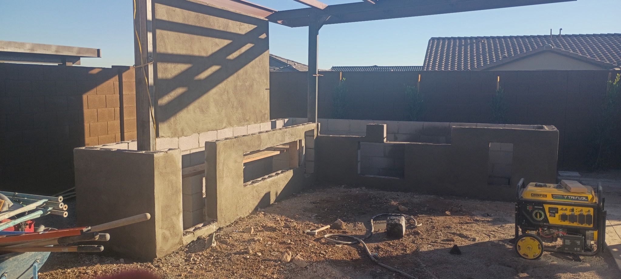 Masonry Block Walls / Stucco