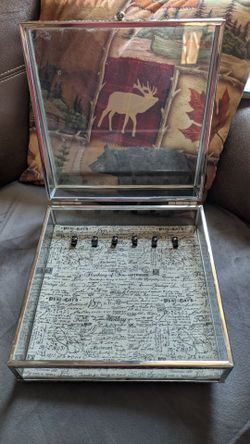 Glass & Silver Display/Jewelry Box