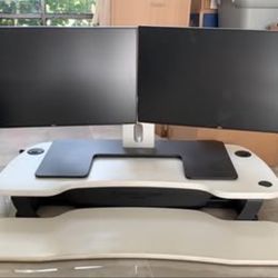 2 Dell U2417H UltraSharp 24" IPS Monitors - Dual Set w/ Dell Dual Monitor Stand