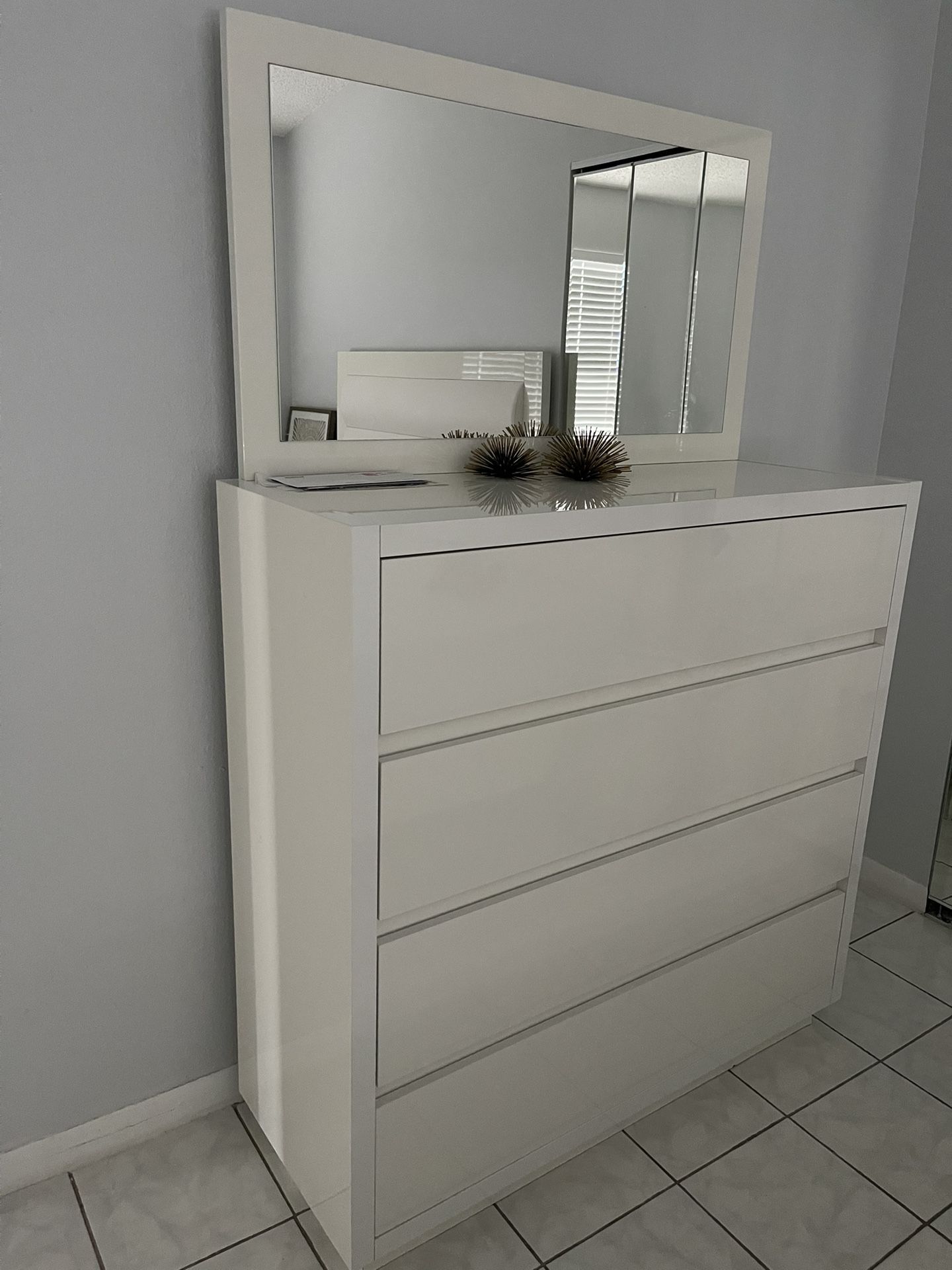 Dresser and Mirror