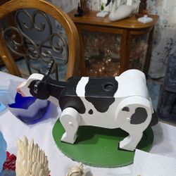 Wooden Cow Candy Dispenser 