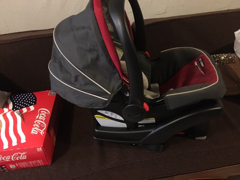 Graco red car seat