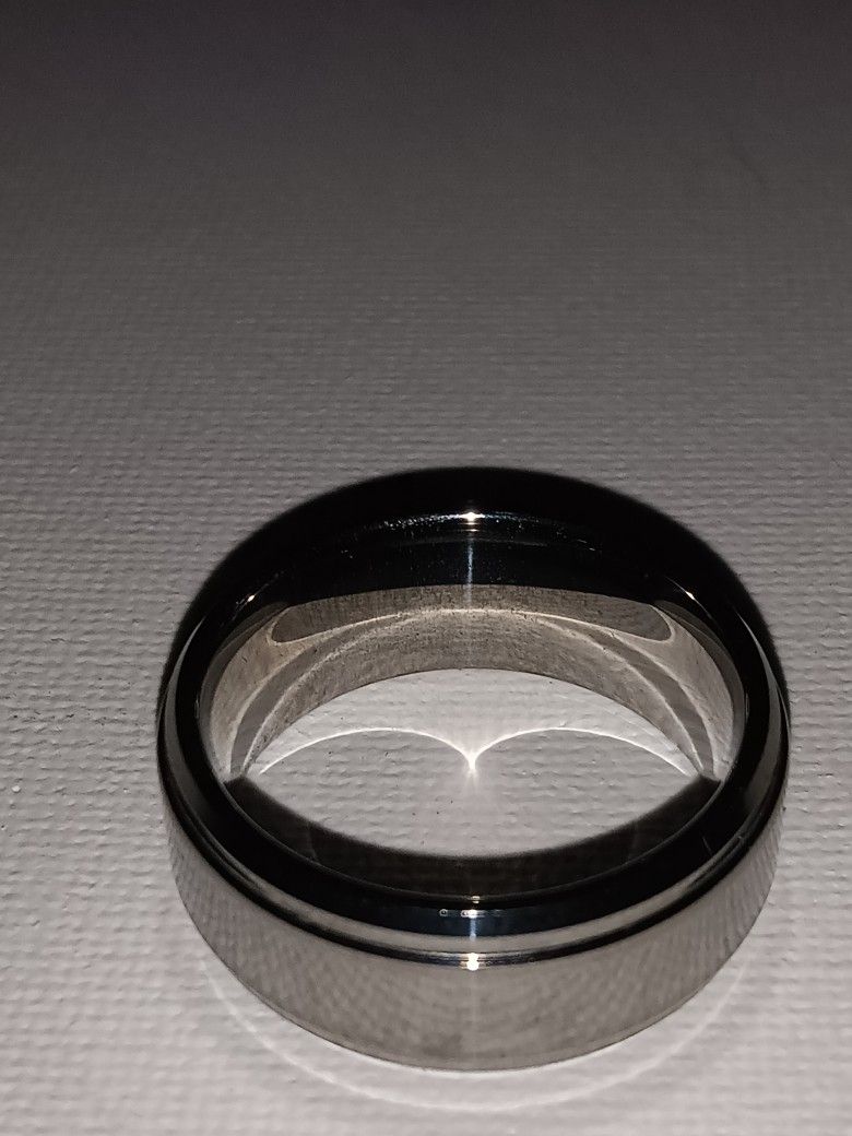 Titanium Silver Ring. Men's Size 7