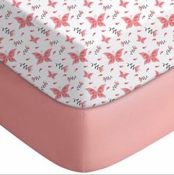 Mini Crib Sheets 2-Pack, Pack N Play Mattress