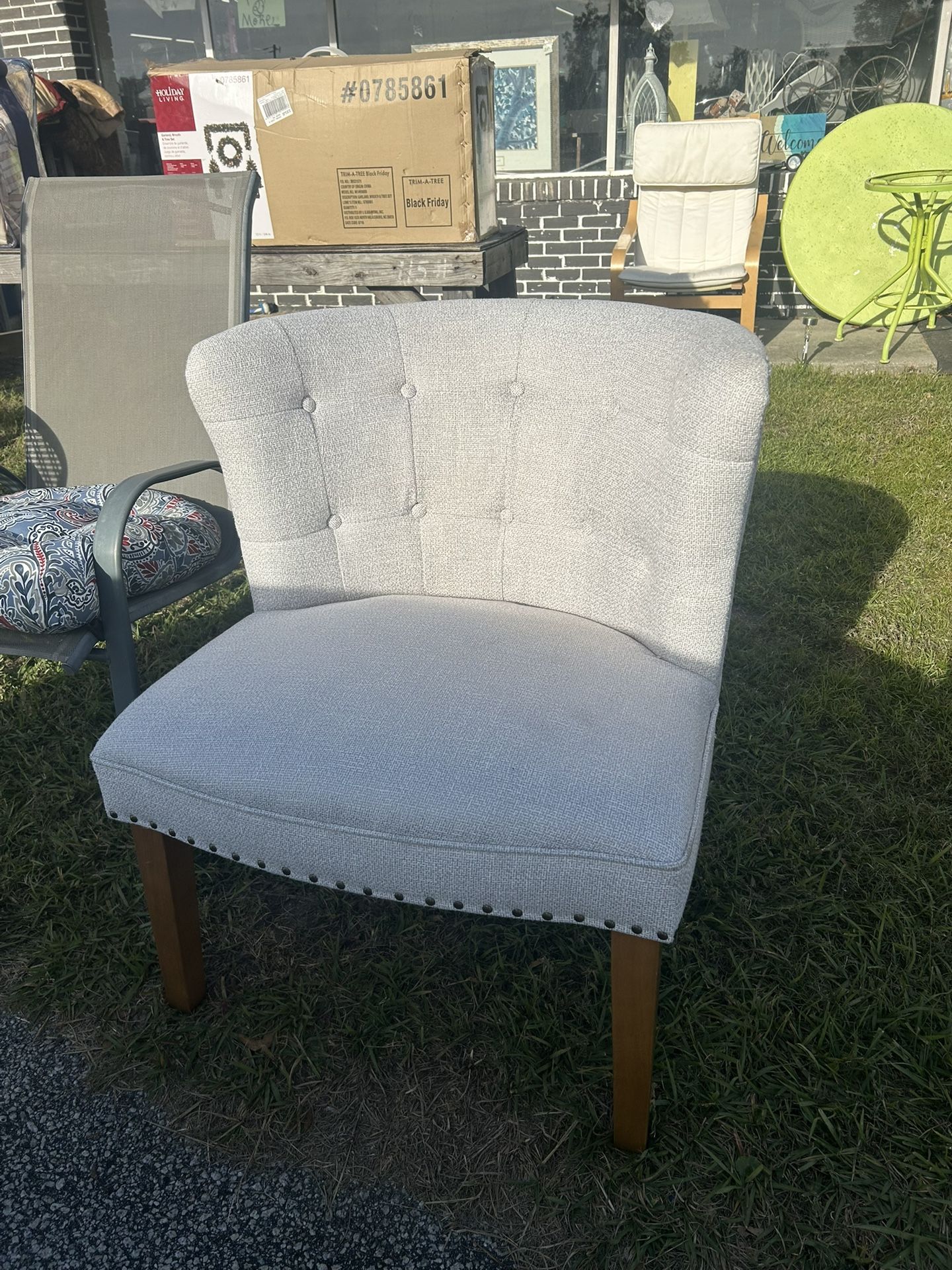 Light Gray Accent Chair