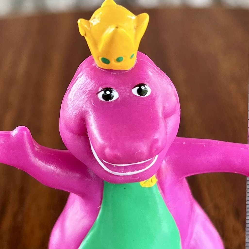 Vintage Barney The Dinosaur PVC 1993 Figurine Barney & Friends Tv Collectible