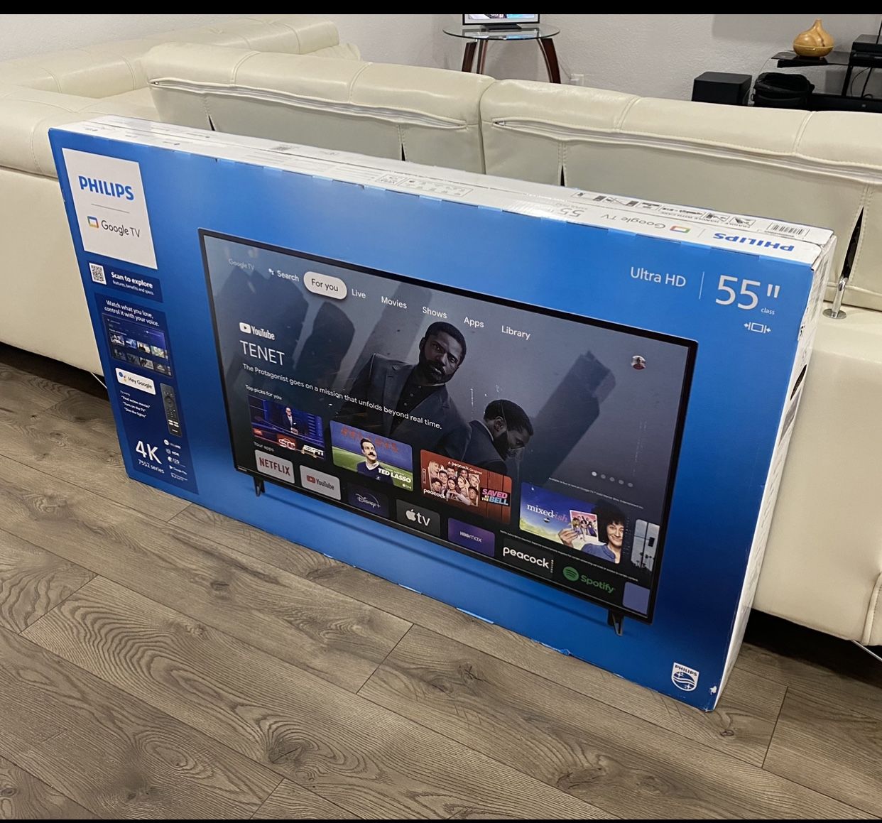 Philips 55" Class 4K Ultra HD (2160p) Google Smart LED TV (55PUL7552/F7)
