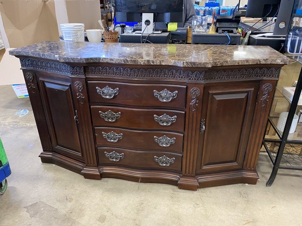 Bernhardt Marble Topped Embassy Row Credenza for Sale in Seatac, WA