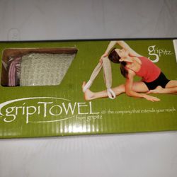 New Gripi Towel Yoga, Workout, Stretch, Exercise Towel 

