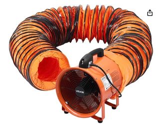 Portable Ventilator with Hose, 2 Speed, 12 Inch Utility Blower