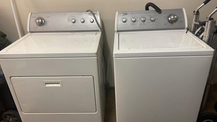 Delivered Whirlpool Dryer and Maytag Top-Load Washer Set