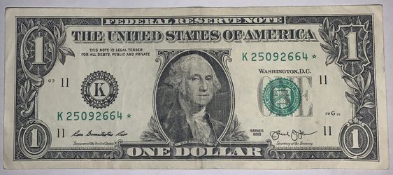 ⭐️ Series 2013 Federal Reserve 1 Dollar Birthday AND Star Note ⭐️