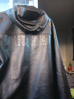 Wasted Paris Leather wind-breaker